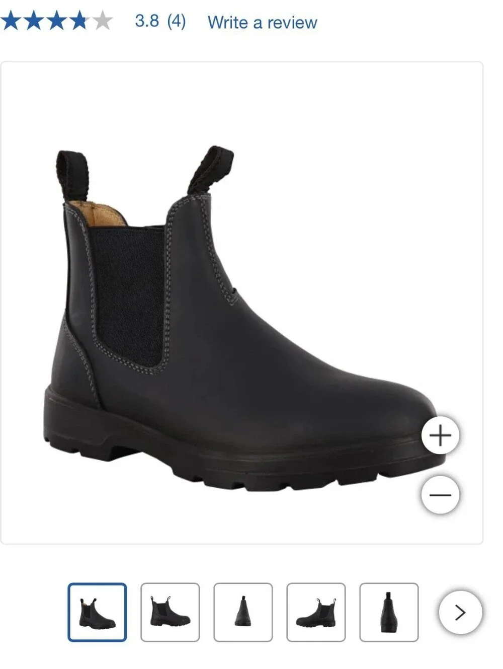 Aquatherm Black Chelsea Work Boot Size 10 - Picture 1 of 11